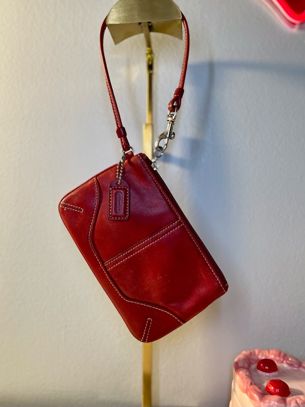 Coach Vintage Leather Wristlet
